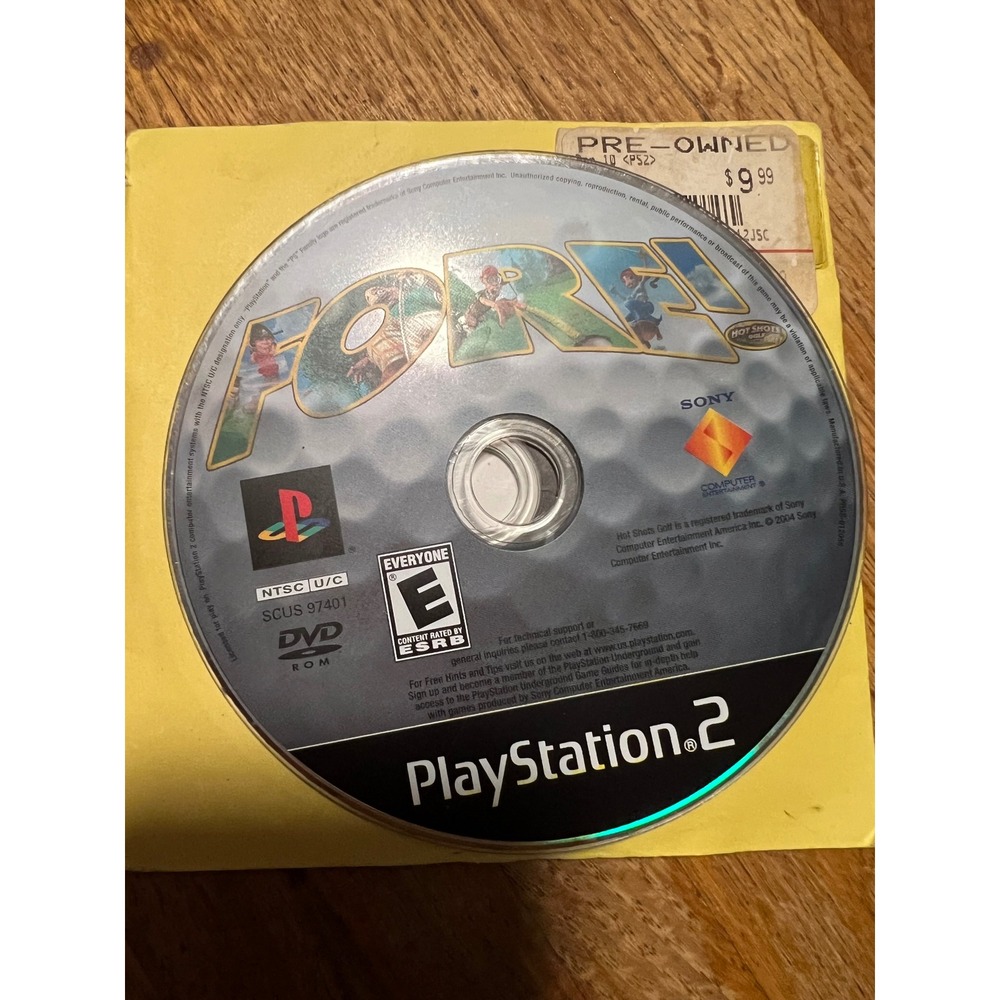 Hot Shots Golf Fore Sony PlayStation 2 PS2 Disc Only SCUS 97401 Arcade Sports
